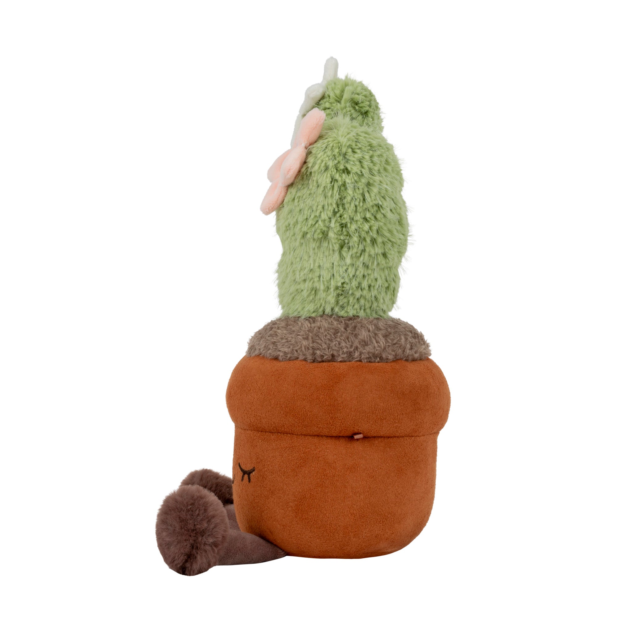 Greenhouse by Russ 12-Inch Brown Flower Cactus Plush - Image 3